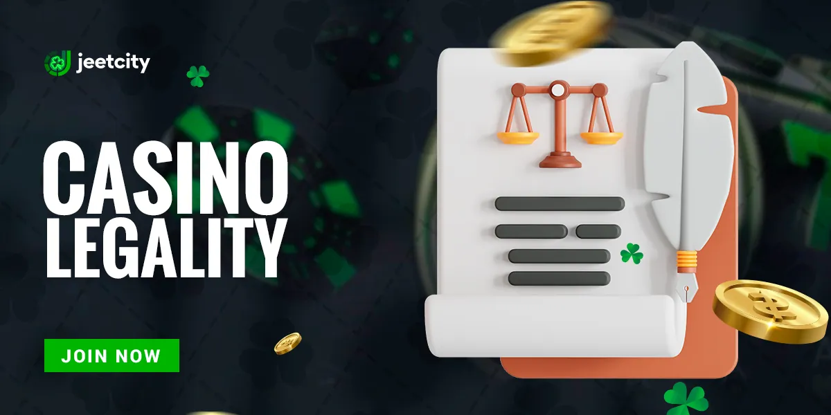 Legality of JeetCity Casino