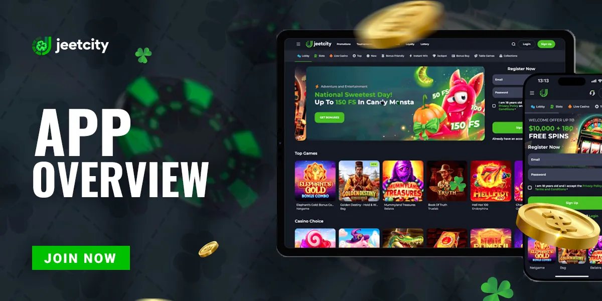 Overview of the JeetCity application